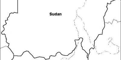 Mapa Sudanu pusty